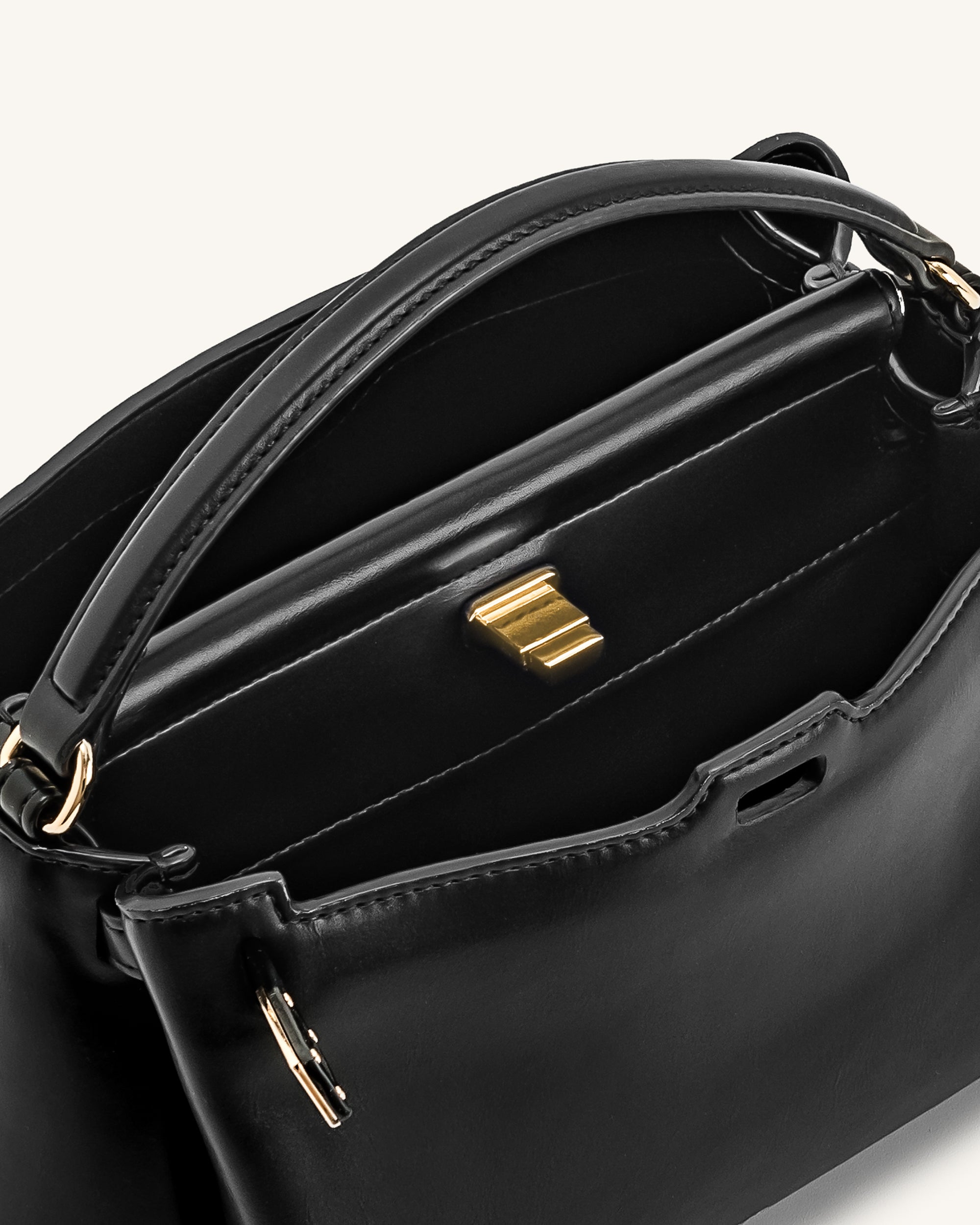 Carmen Top Handle Bag - Black