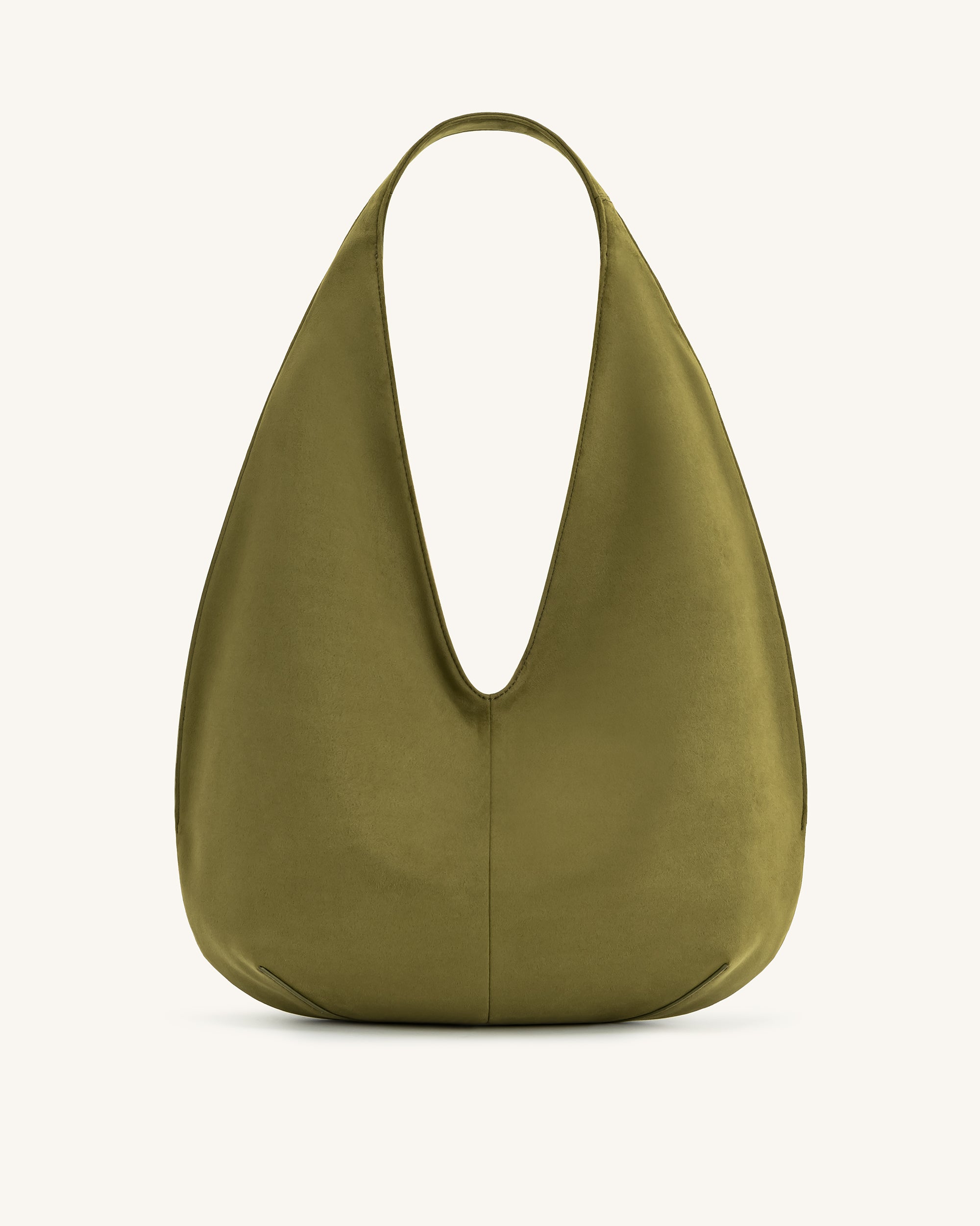 Farrah Suede Hobo Bag - Pistachio