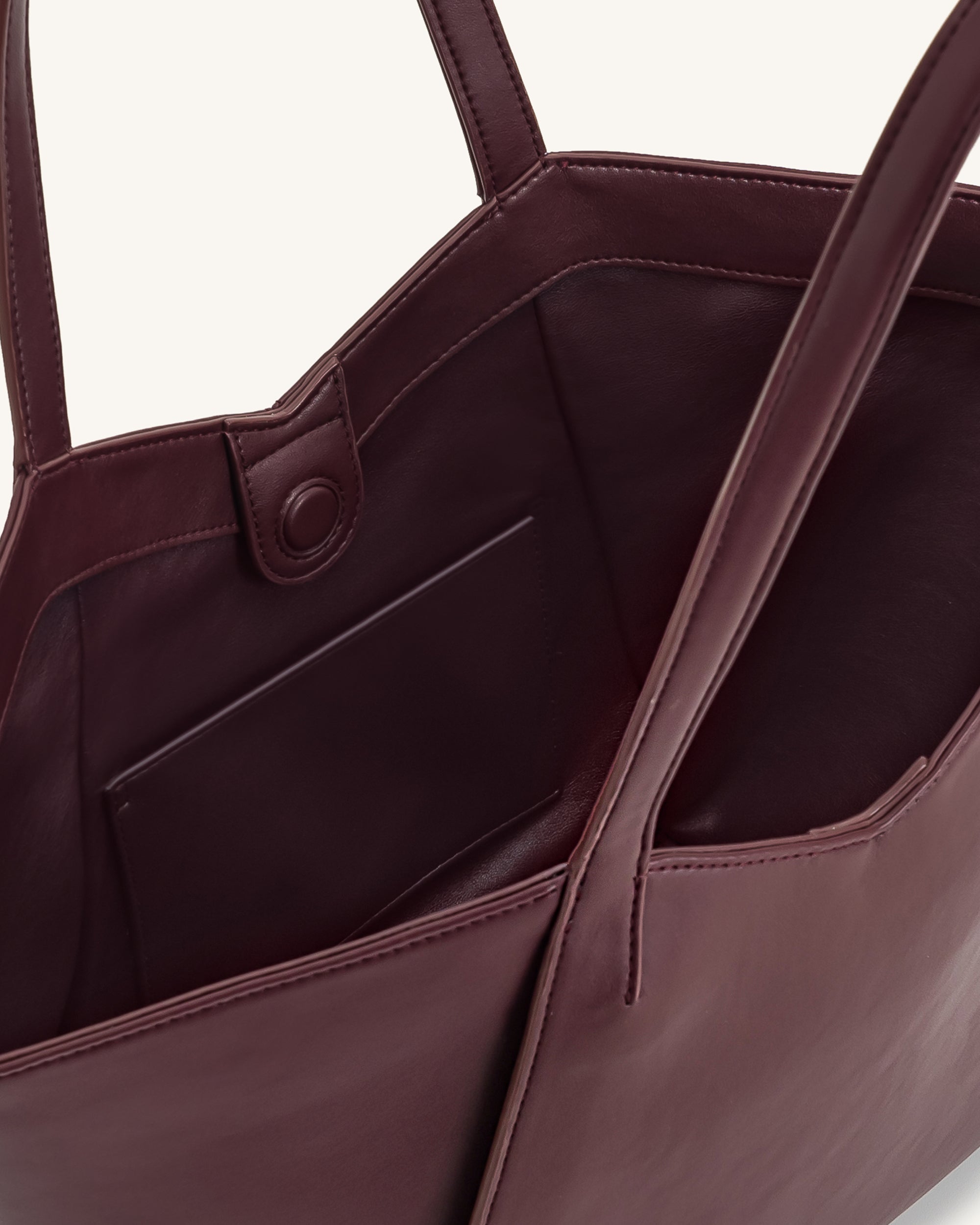 Kiana Large Capacity Tote Bag - Deep Claret