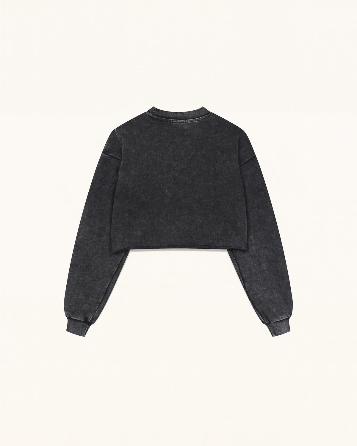 Gem Flower Embellished Cotton T-Shirt - Faded Obsidian