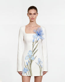 Floral Print Bodycon Dress - White