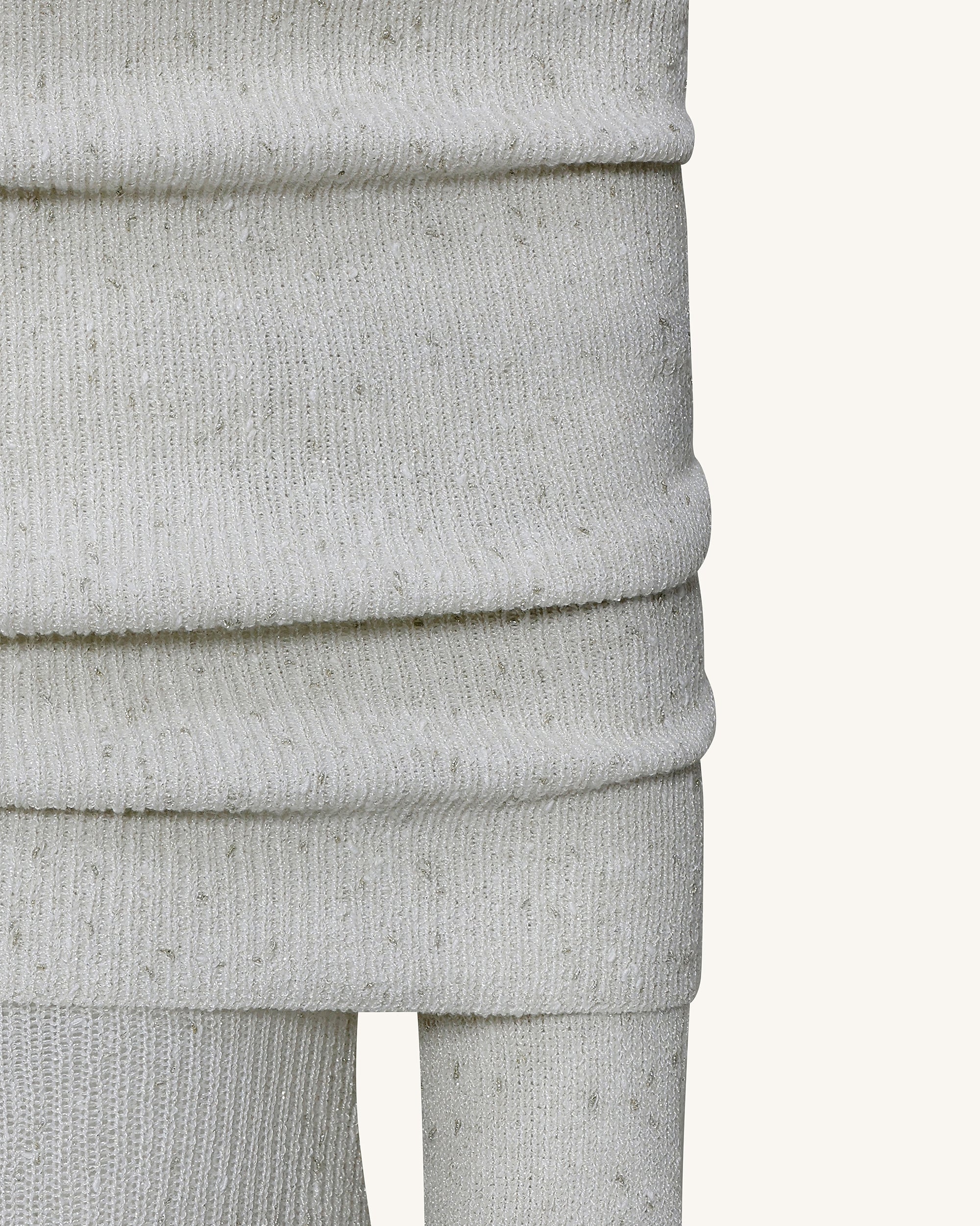 Knit Off-Shoulder Maxi Dress - Cream