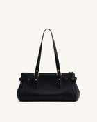 Yvette Elongated Tote Bag - Black