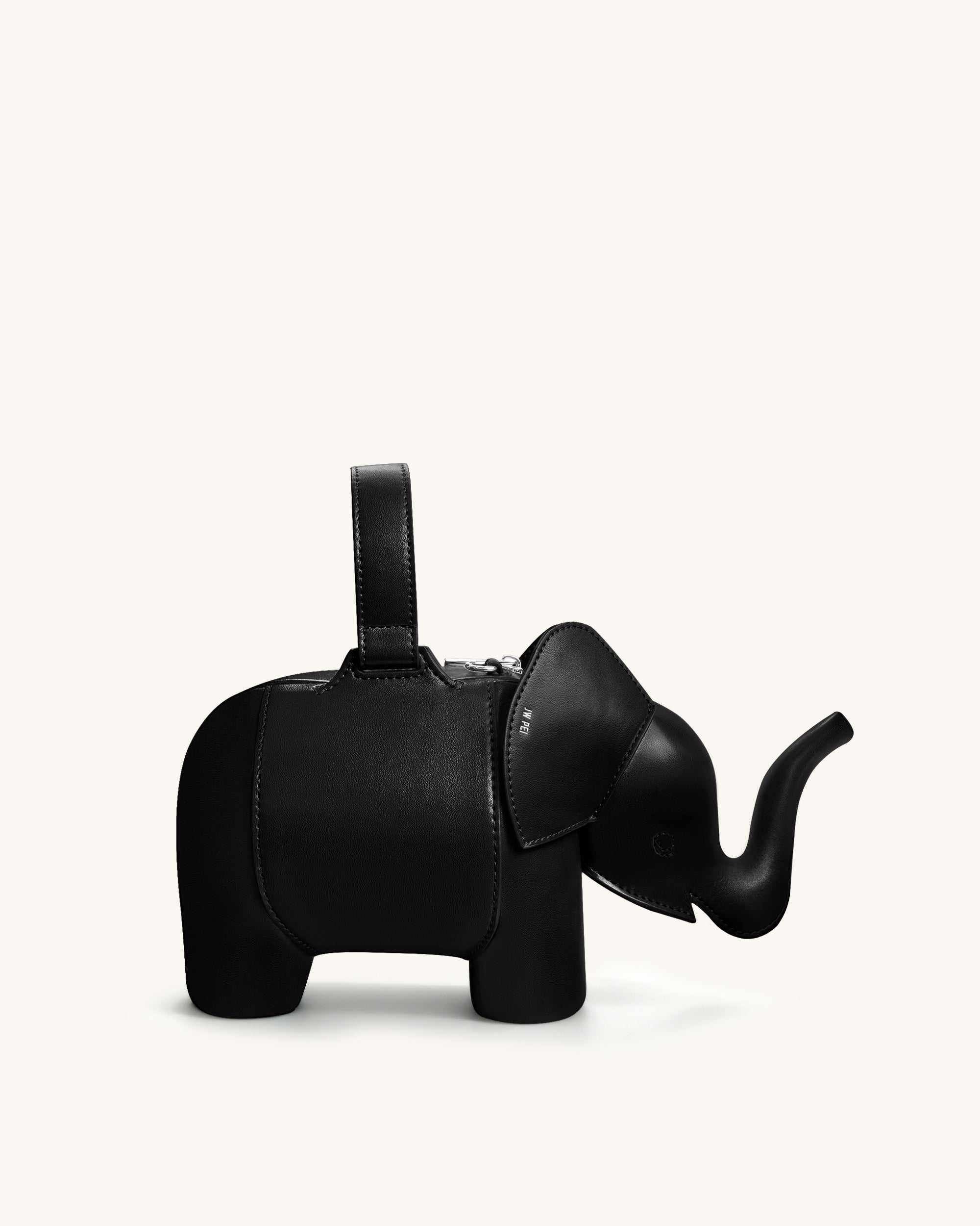 Claire Elephant Shaped Handbag - Black