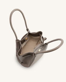 Hana Column Tote Bag - Taupe