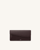 Seren Flap Long Wallet - Chestnut Black