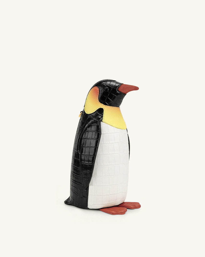 Pia Penguin Crossbody Bag - Black/White