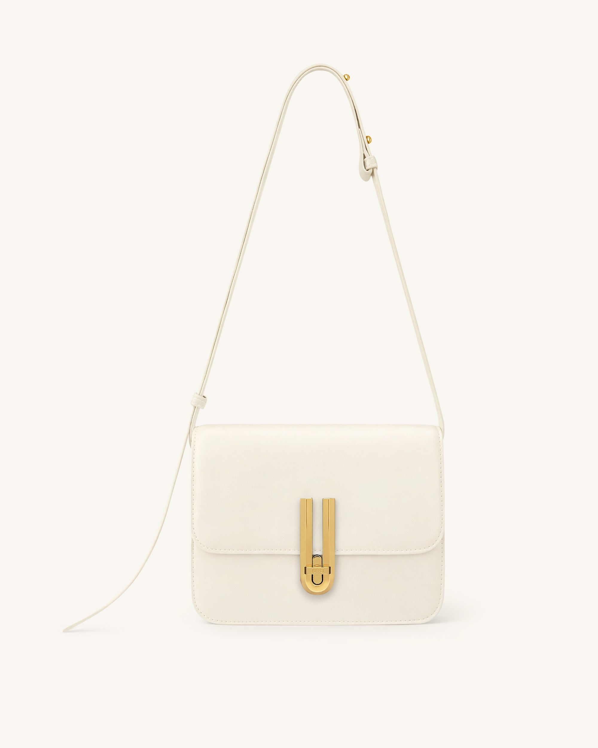 Evania Lock Shoulder Bag - Ivory