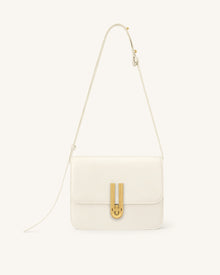 Evania Lock Shoulder Bag - Ivory