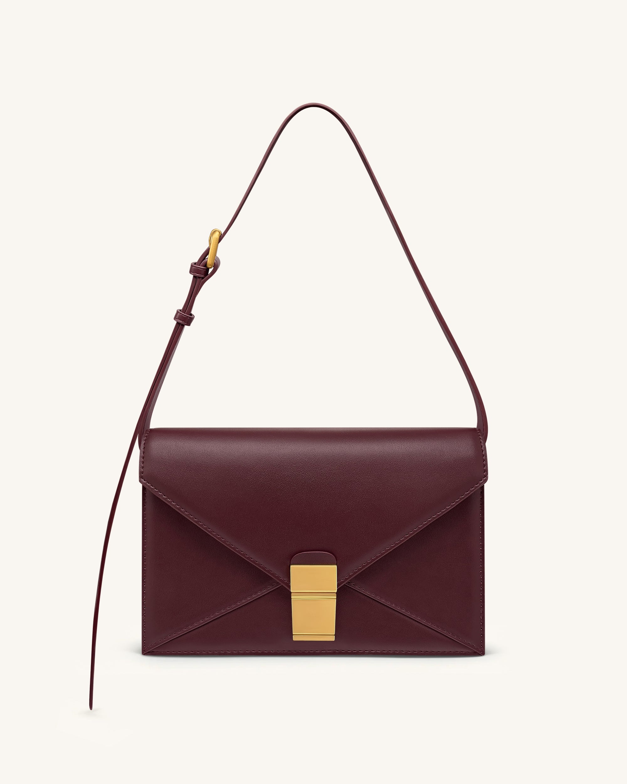 Clio Envelope Crossbody Bag - Deep Burgundy