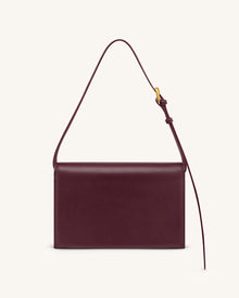 Clio Envelope Crossbody Bag - Deep Burgundy