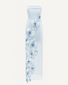 Orchid Embroidered Dress - Light Blue