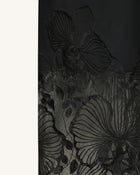Orchid Embroidered Corset Dress - Black