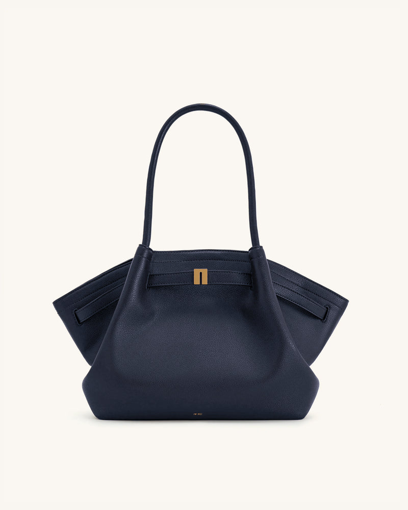 Hana Medium Tote Bag - Navy Blue