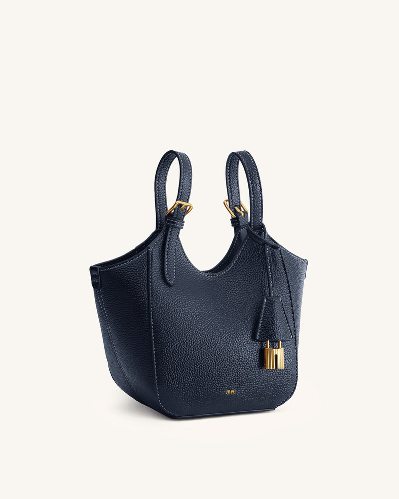 Ines Padlock Tote Bag - Navy