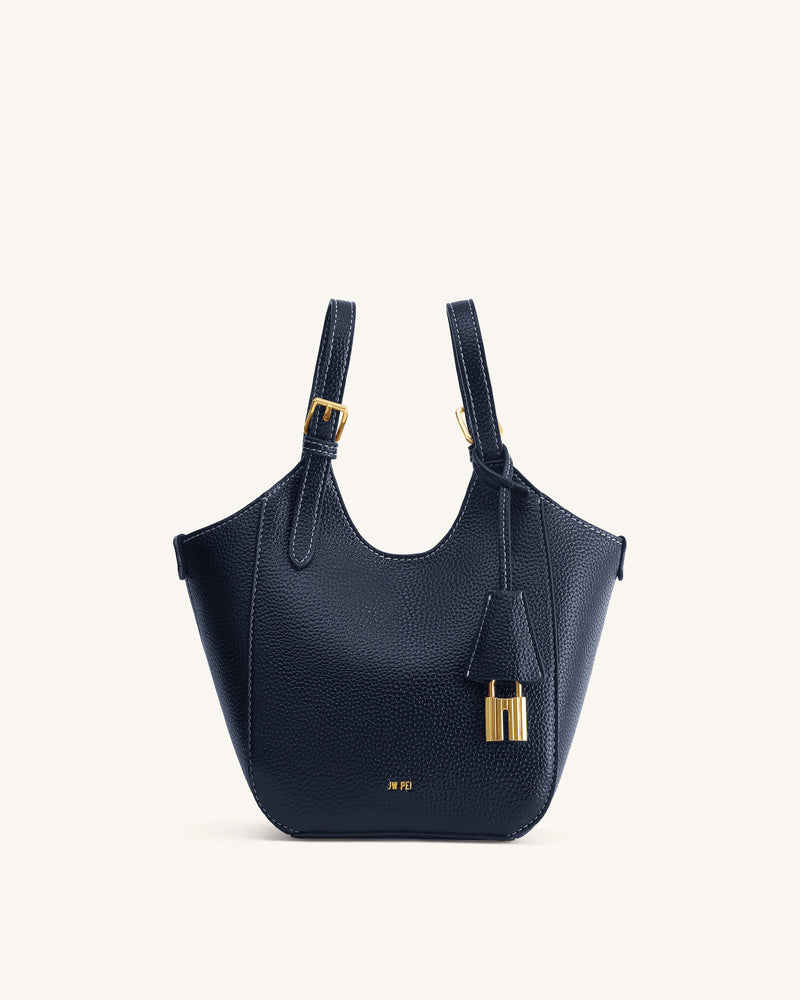 Ines Padlock Tote Bag - Navy