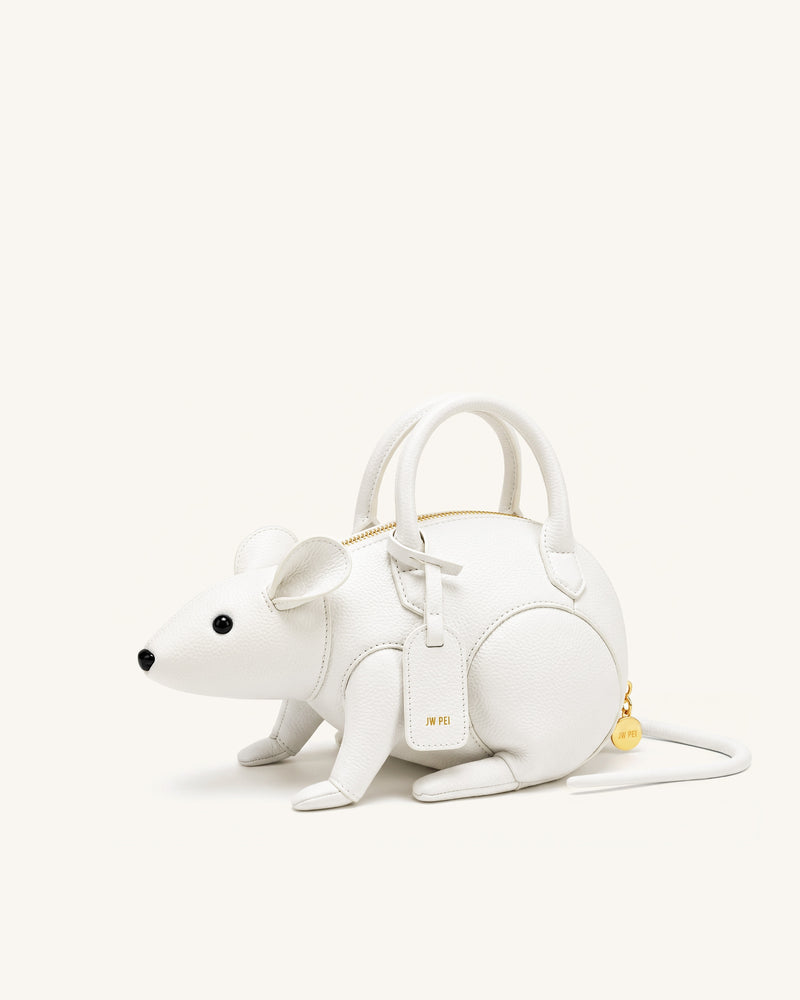 Mia Mouse Top Handle Bag - White