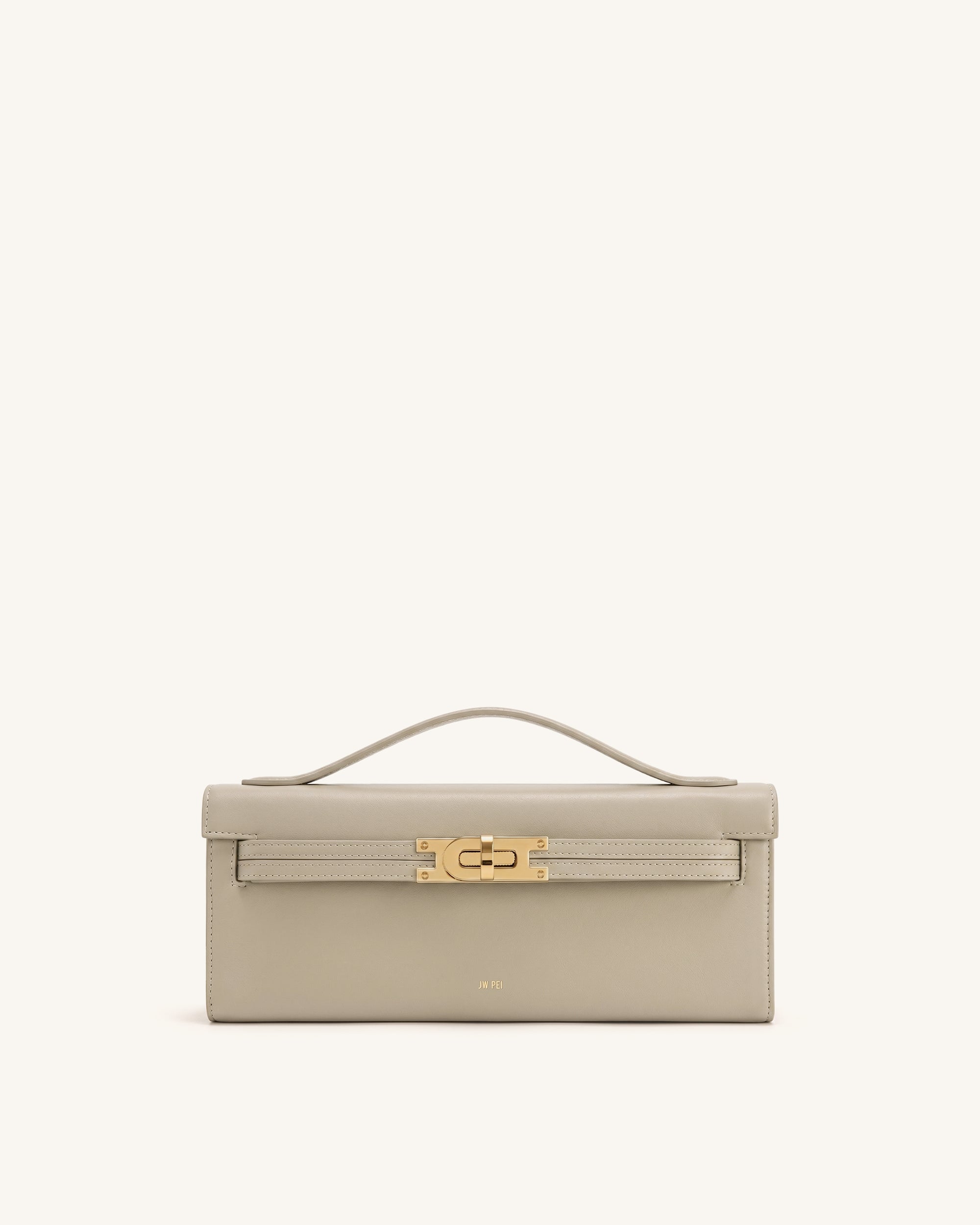 Bria Structured Top Handle Bag - Khaki