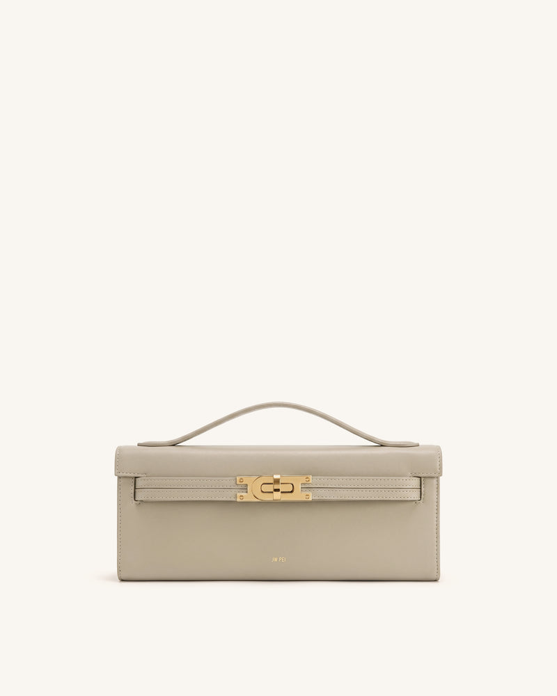 Bria Structured Top Handle Bag - Khaki
