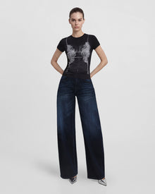 The Siren Peek-A-Boo T-shirt - Black
