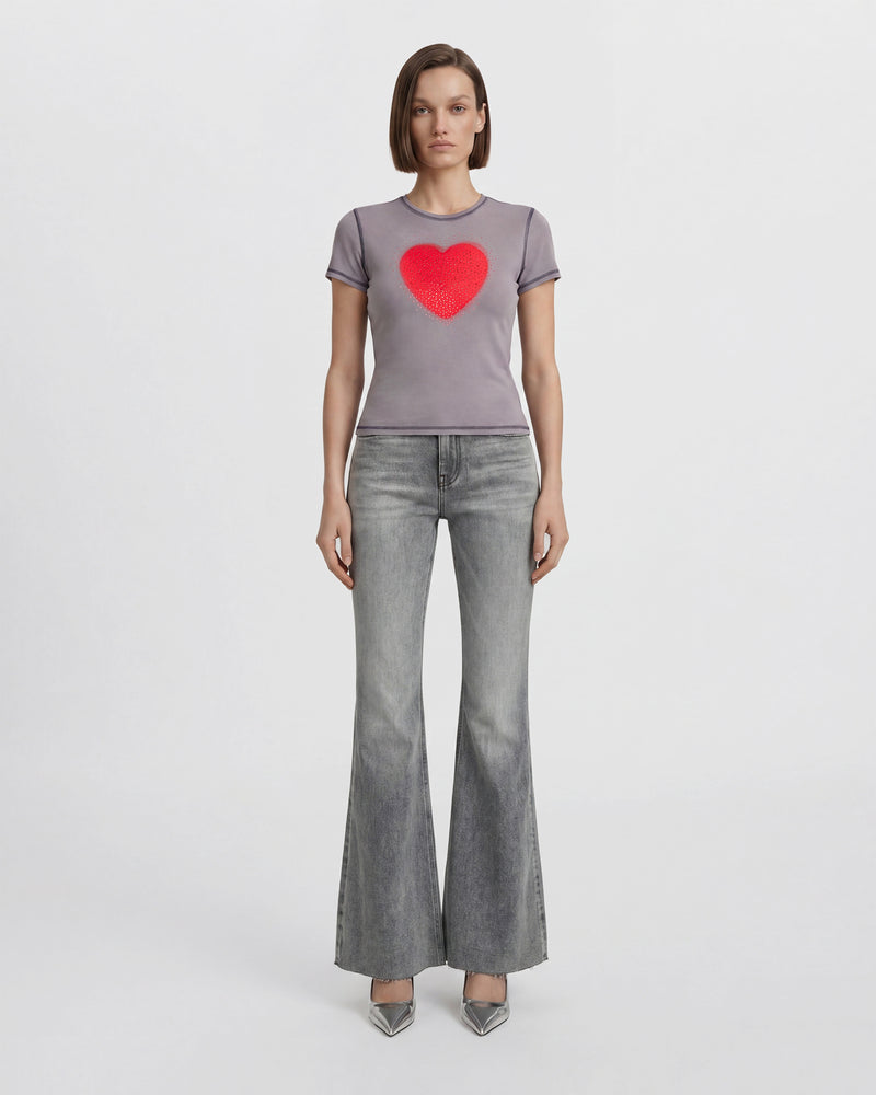 The Lil Goodie Goodie Crush T-shirt - Lilac Grey