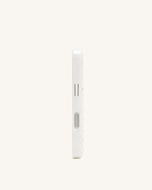 Pearl Embellished Phone Case - White