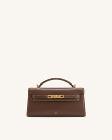 Noor Top Handle Bag - Amber Brown