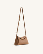 Greta Twist-Lock Crossbody Bag - Brown