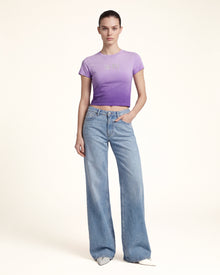 The Aura Crystal Logo Tee - Lavender Mist