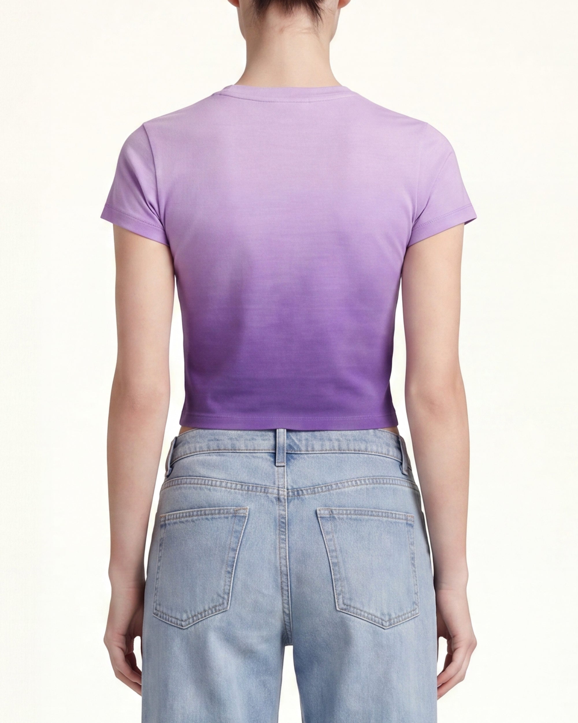 The Aura Crystal Logo Tee - Lavender Mist