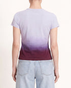The Glitz Ombre Rhinestone Logo Tee - Plum Twilight