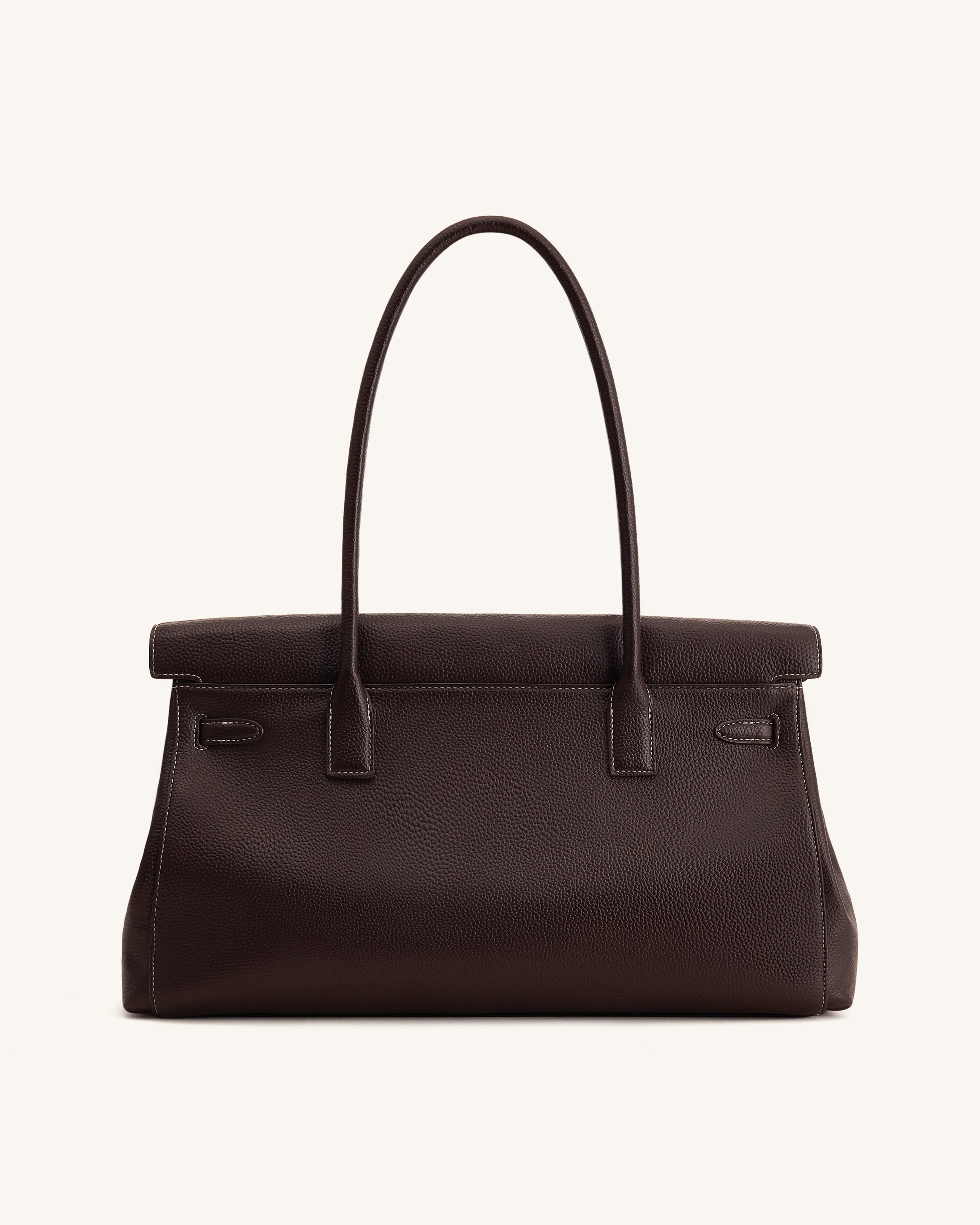 Yara Large Shoulder Bag - Dark Brown