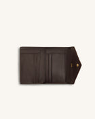 Celeste Woven Textured Envelope Wallet - Chocolate