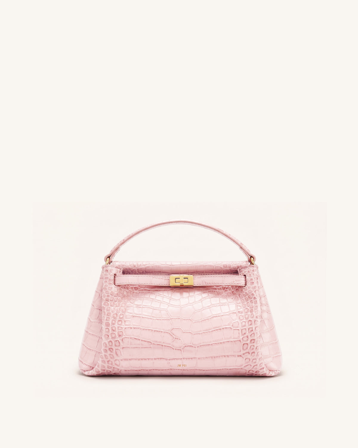 Carmen Top Handle Bag - Pink Croc