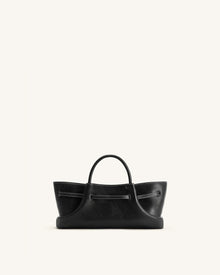 Maeve Dachshund Metal Charm Tote Bag - Black