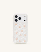 Pearl Embellished Phone Case - White