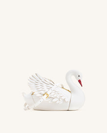 Alani Swan Shaped Crossbody Bag - White
