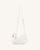 Alani Swan Shaped Crossbody Bag - White