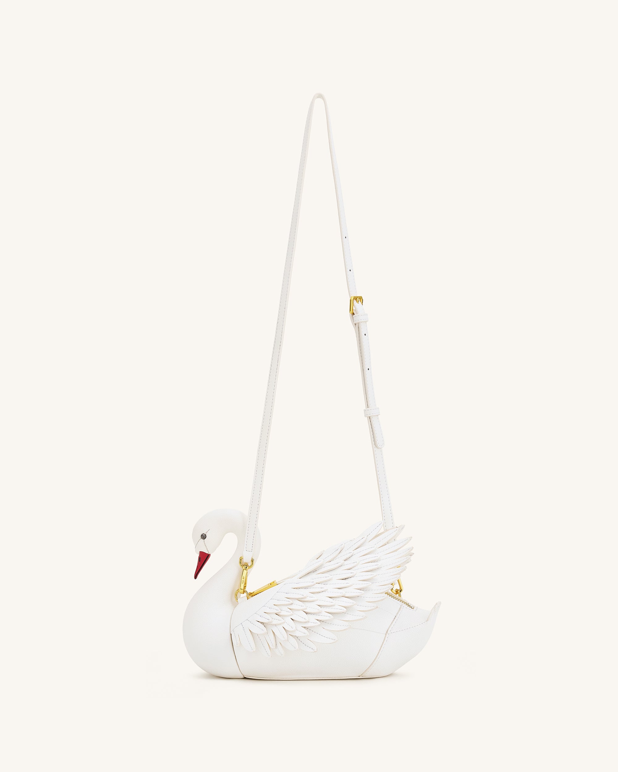 Alani Swan Shaped Crossbody Bag - White