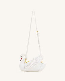 Alani Swan Shaped Crossbody Bag - White