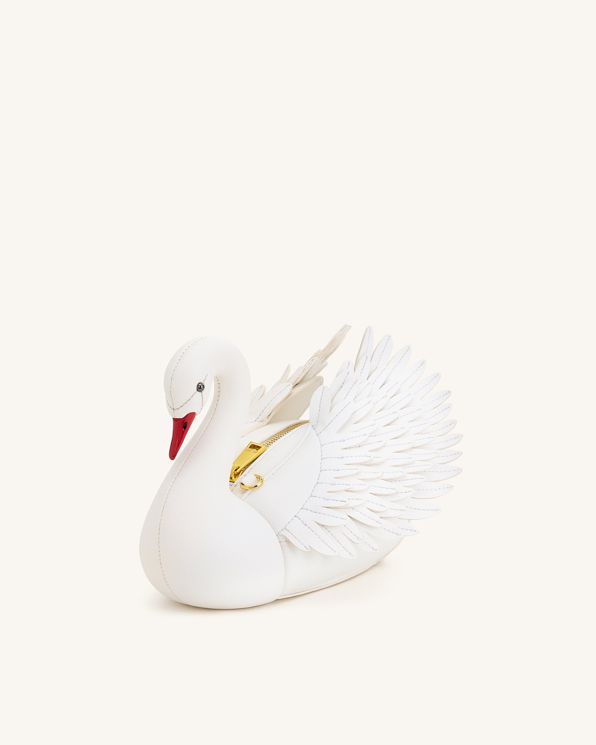Alani Swan Shaped Crossbody Bag - White