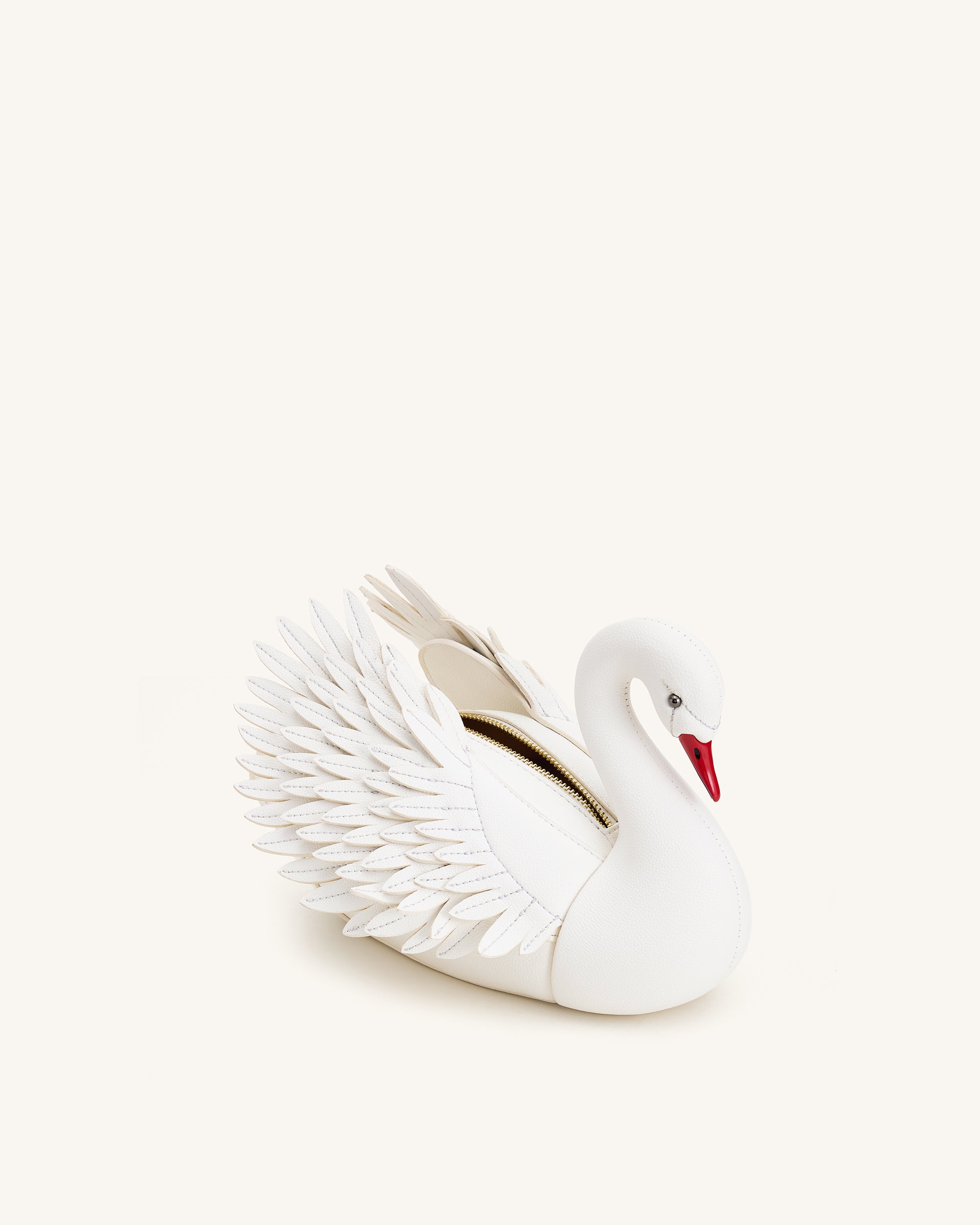 Alani Swan Shaped Crossbody Bag - White
