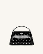 Carmen Studded Top Handle Bag - Ink Black