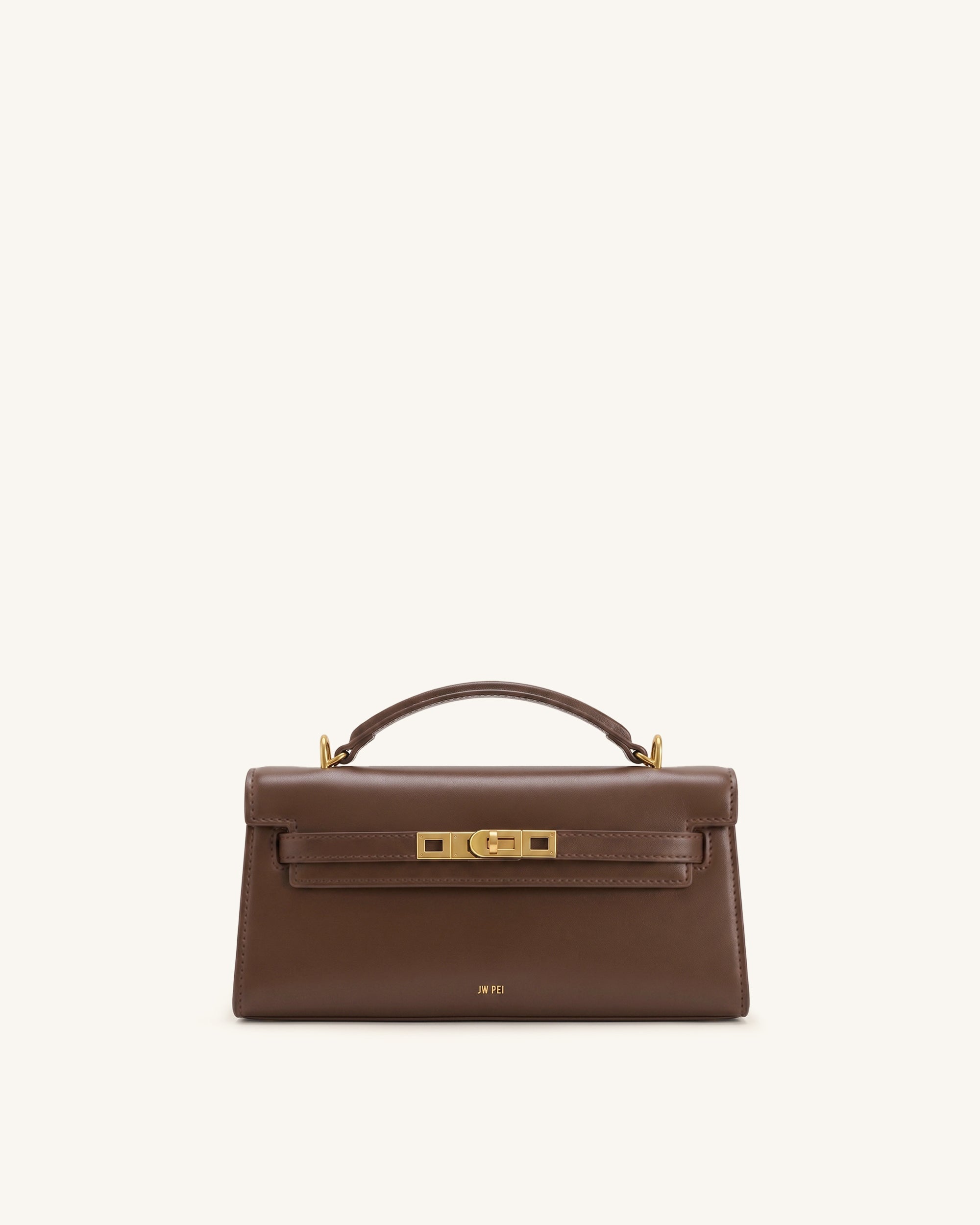 Noor Top Handle Bag - Amber Brown