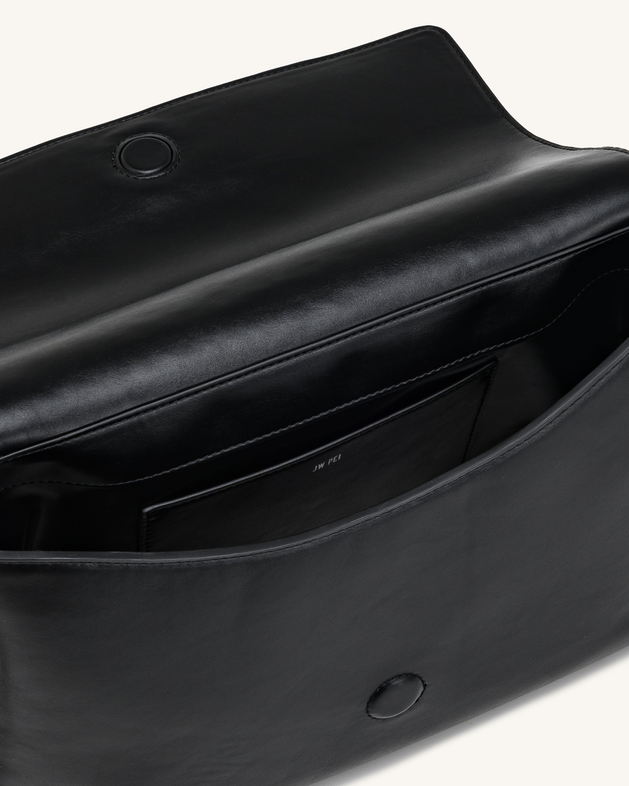 Isolde Flap Shoulder Bag - Black