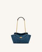 Lucia Envelope Chain Shoulder Bag - Blue Denim