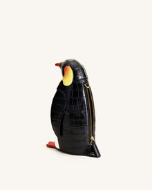 Pia Penguin Crossbody Bag - Black/White
