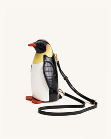Pia Penguin Crossbody Bag - Black/White