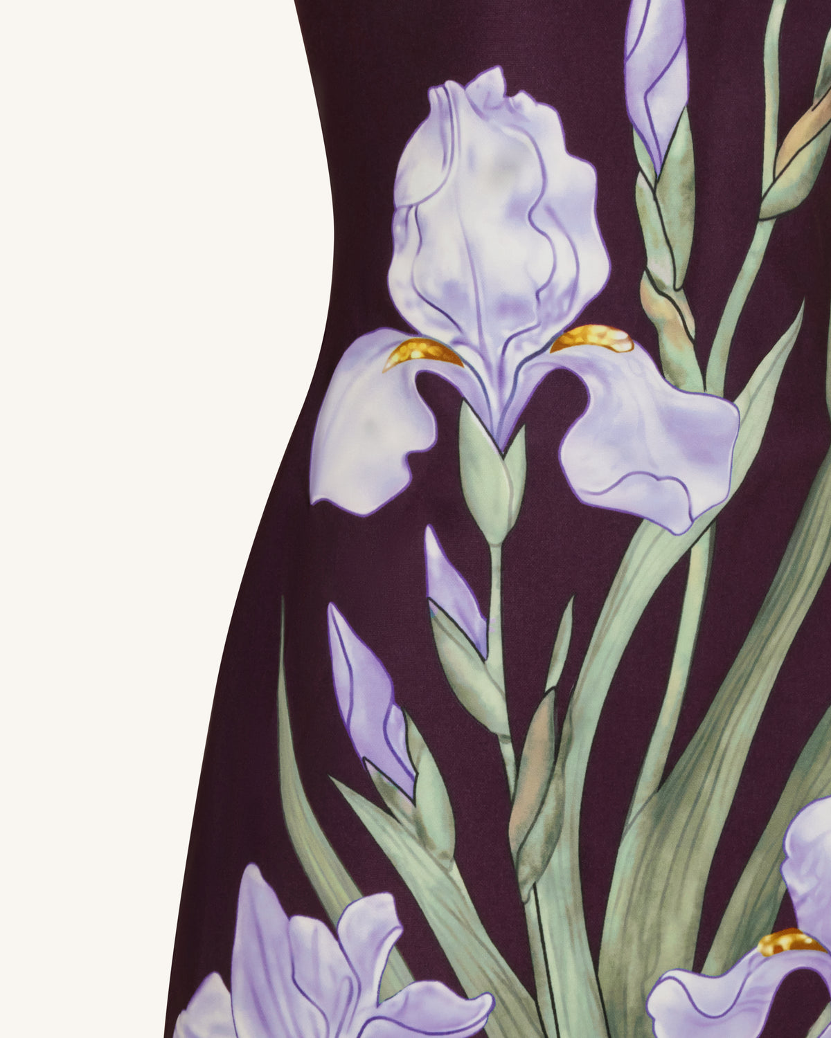 Floral Printed Mini Dress - Purple