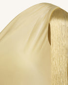 One Shoulder Fringe Midi Dress - Champagne